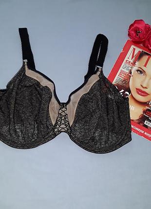 Бюстгальтер бюст бюстик ліфчик чашка 85 h j k 38 h j k k мереживний чорний