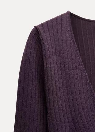 Трикотажна сукня в рубчик