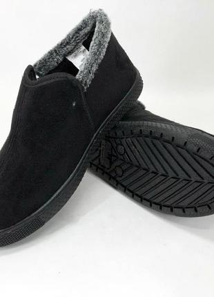 Ботинки на осень утепленные. размер 43, обувь зимняя рабочая для мужчин. цвет: черный3 фото