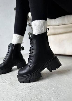 Берці зимові натуральна шкіра