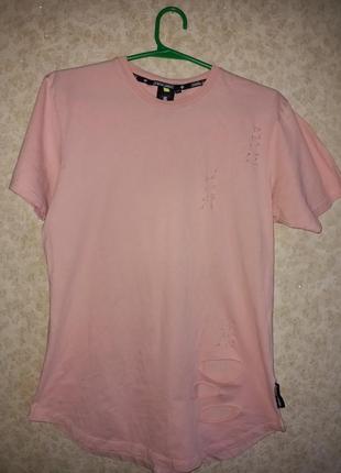 Рожева футболка 👚 батал