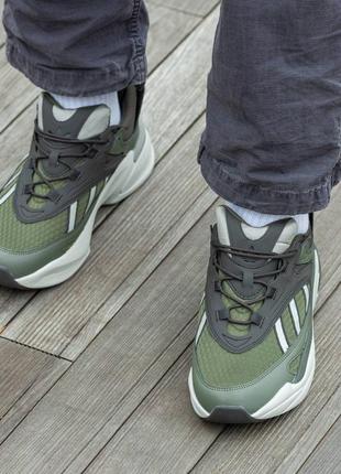 👟 кроссовки adidas ozmorph haki / наложка bs👟8 фото