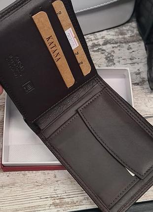Кожаный мужской кошелек katana