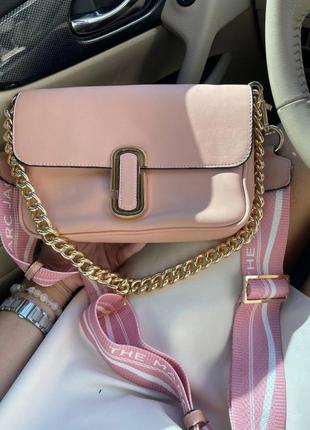 Жіноча сумка marc jacobs the j marc shoulder bag пудра dn099