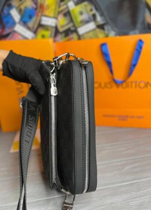 Мужская сумка louis vuitton trio messenger damier infini  s0583 фото