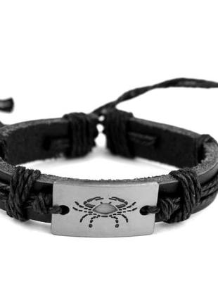 Браслет сталь с-рак, б/р размер