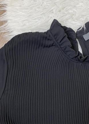 Блуза черная плиссе4 фото