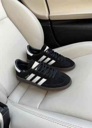 Кроссовки adidas spezial handball black черные женские / мужские8 фото