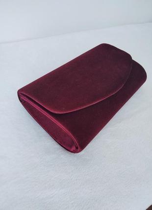 Клатч бордовый