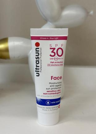 Антивіковий сонцезахисний гель для обличчя ultrasun face, spf 30