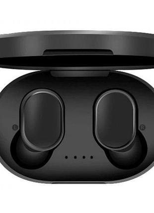 Навушники бездротові блютуз tws mipods a6s true, бездротові навушники для смартфона. колір чорний