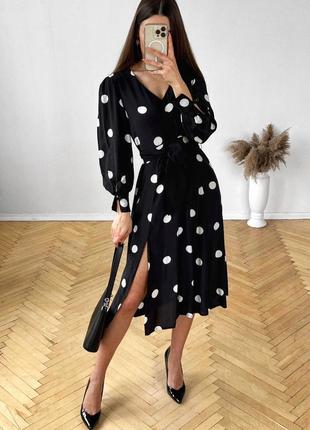 Сукня mango віскоза горох горошок