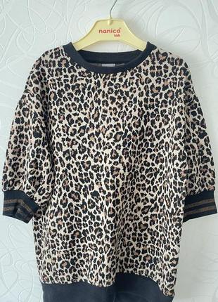 Сукня-туніка в леопардовий принт