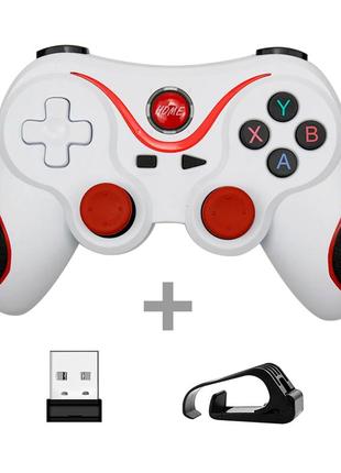 Геймпад terios t3 usb з кріпленням для телефону white