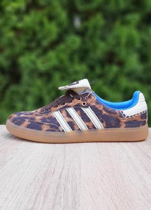 Adidas samba pony wales bonner leopard кроссовки женские топ качество низкие адидас самба весенние демисезонные демисезоны4 фото