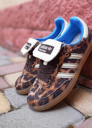 Adidas samba pony wales bonner leopard кроссовки женские топ качество низкие адидас самба весенние демисезонные демисезоны1 фото