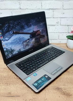 Ноутбук б/в asus x73e: 17, intel core i3-2310m, 8 gb ddr3, intel hd graphics, ssd 128gb+hdd 500gb