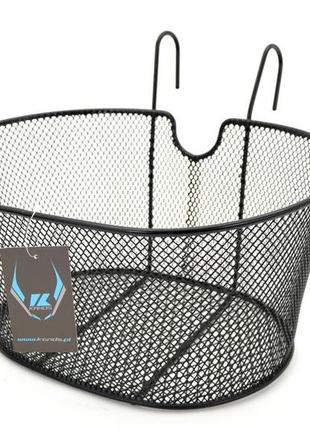 Корзина передняя kands навесная, на руль. черный (ht-029)