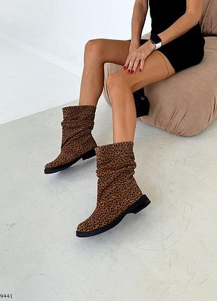 Сапоги замша