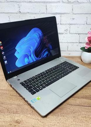 Ноутбук б/в asus n76vb: 17, intel core i5-3230m, 8 gb ddr3, nvidia geforce 740m 2gb, ssd 128gb+ hdd 500gb
