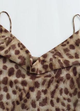 Жіноча леопардова сукня максі zara5 фото