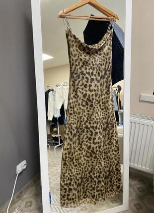 Жіноча леопардова сукня максі zara10 фото