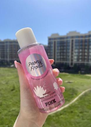 Парфюмированный спрей для тела peony frost pink от victoria’s secret