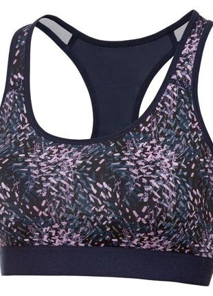 Спортивное бюстье crivit, средний уровень, размер l, цвет синий