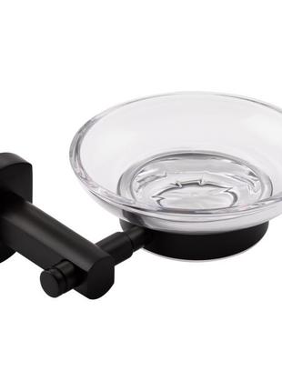 Мыльница qtap liberty настенная qtlibblm1159 black (чехия)