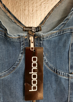 Джинсове плаття джинсовое платье boohoo 2