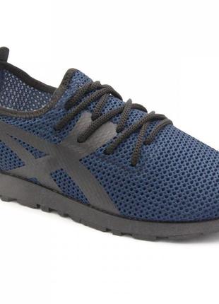 Кроссовки лето сетка мужские 40 размер. летние кроссовки. модель 15976. цвет: синий
