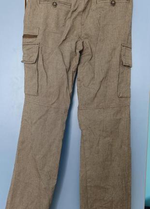 Стильные коричневые штаны типа карго5 фото