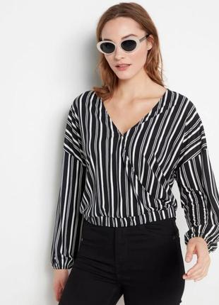 Срочно🔝легкий узорчатый топ с длинными рукавами из смеси лиоцелла, разм. xl, крой свободный на l-xl-xxl