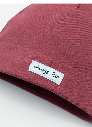 Котонова шапка для хлопчика 40-42 см