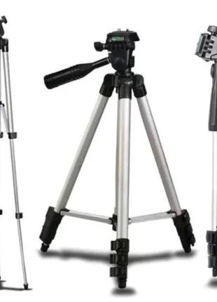 Штатив для телефону та фотоапарата tripod 3110 pro портативний трипод 0,35-1.02м висота.