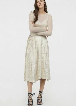 Жаккардовая коллекционная плисерированная юбка2 фото
