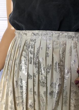 Жаккардовая коллекционная плисерированная юбка5 фото