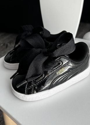 Кожаные кеды puma basket для девочки / кроссовки puma / кроссовки для девочки4 фото