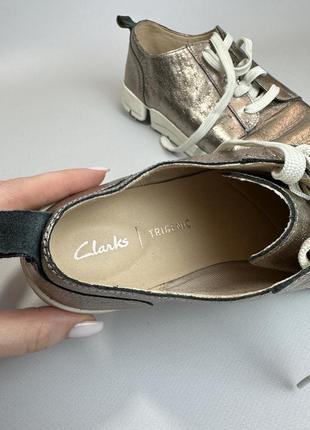 Удобные женские туфли clarks, 37 р, натуральная кожа2 фото