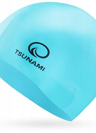 Шапочка для плавания tsunami kids детская sky blue (p-5905973401807)