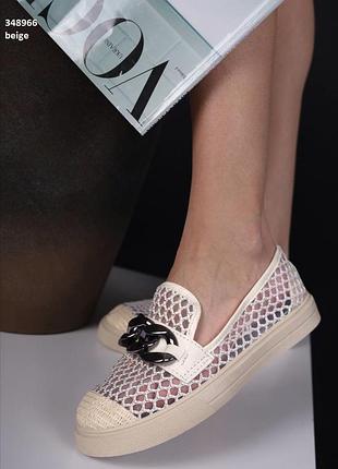 Мокасини жіночі сітка