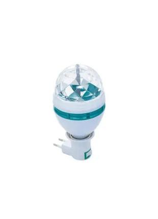 Дисколампа світлодіодна з патроном crownberg disco cb 0301 lamp