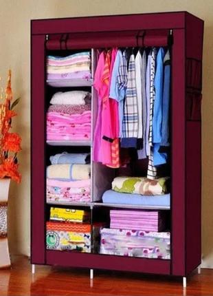 Складаний тканинна шафа wardrobe коричневий