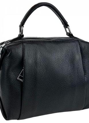 Женская кожаная сумка кроссбоди unaborsetta черная