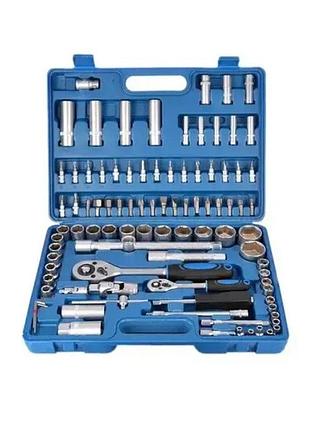 Набір ключів, набір інструментів mastiff на 108 предметів головки, біти, викрутка, тріскачка, подовжувач