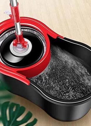 Набор для уборки ведро и швабра 10л, spin mop 360 / швабра с отжимом / комплект для...