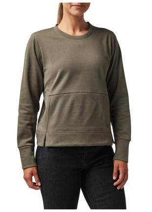 Свитшот женский 5.11 tactical elizabeth crew sweatshirt l ranger green1 фото