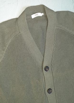 🌿1+1=3 базовый мужской кардиган свитер на пуговицах хаки cotton traders, размер 44 - 466 фото
