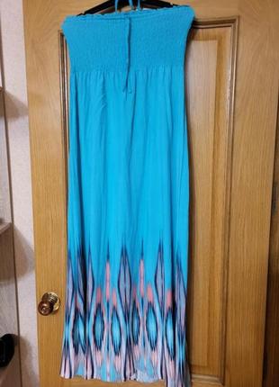 Сукня плаття довгий сарафан максі красивое платье в пол віскоза m&s1 фото