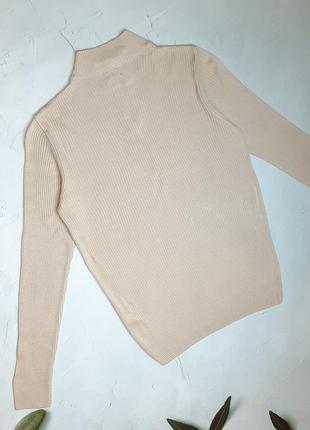 🎁1+1=3 базовий чоловічий бежевий светр рубчик під горло asos, розмір 46 - 483 фото